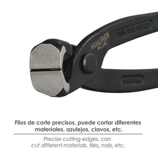 Tenazas Rusas Plus Negra   9"