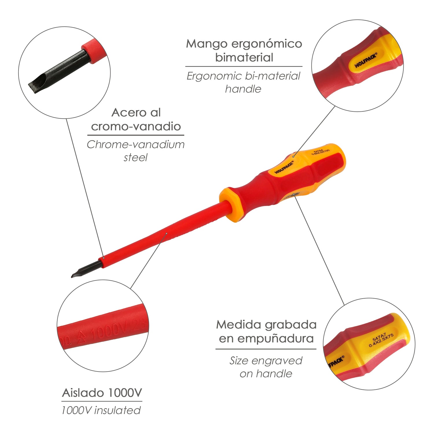  destornillador seguridad electricidad