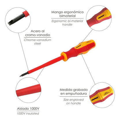  destornillador seguridad electricidad