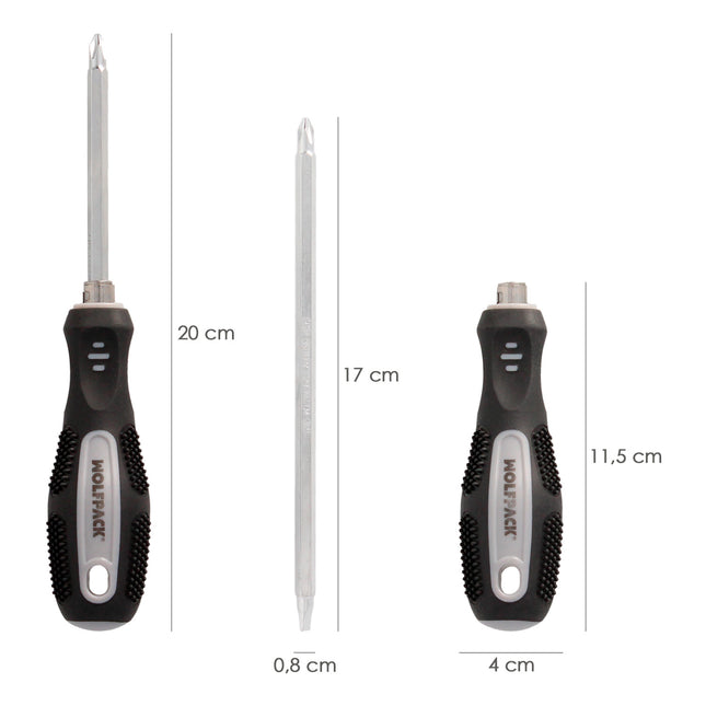 Interchangeable Screwdriver 6x150 mm.