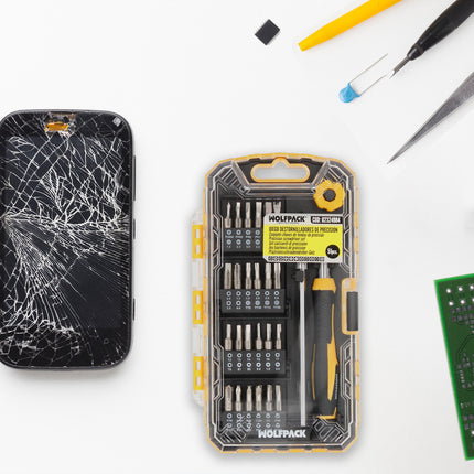 Conjunto de chaves de fenda de precisão com 51 peças, kit de ferramentas de reparo para celulares e eletrônicos