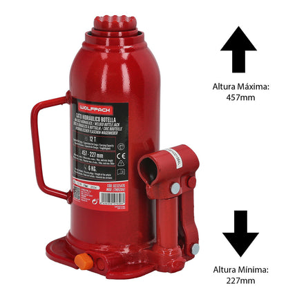 Gato Hidraulico Botella 12000 Kg.