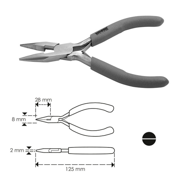 Maurer Mini Straight Nose Pliers 125 mm.
