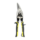 Tesoura para corte de chapa, 250 mm, para canhotos. Lâmina em aço carbono, cabo emborrachado, dentes serrados, cortadora de chapa, tesoura para aviação.