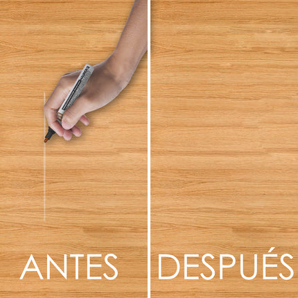 Expositor de marcadores de retoque de madeira, 24 peças.