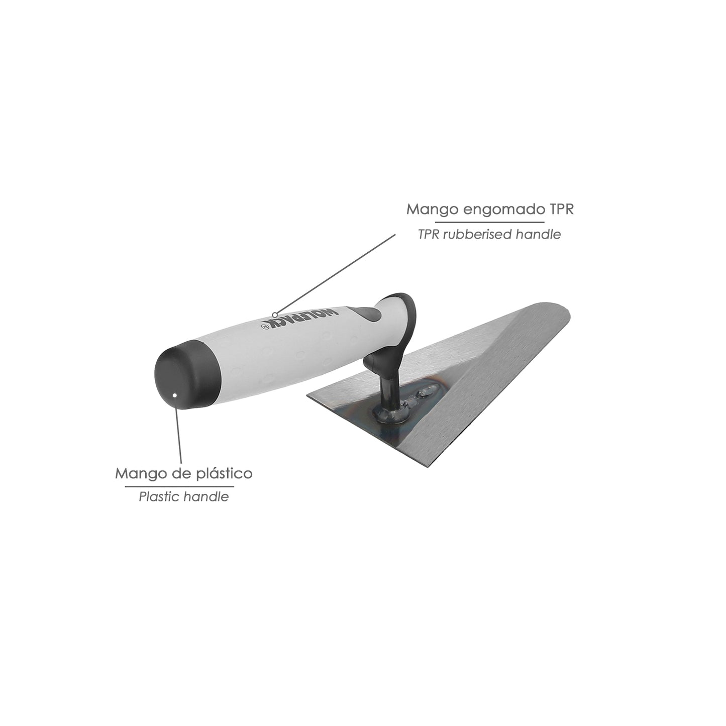 Wolfpack Plus Paddle with Rubber Handle 342/130 mm.