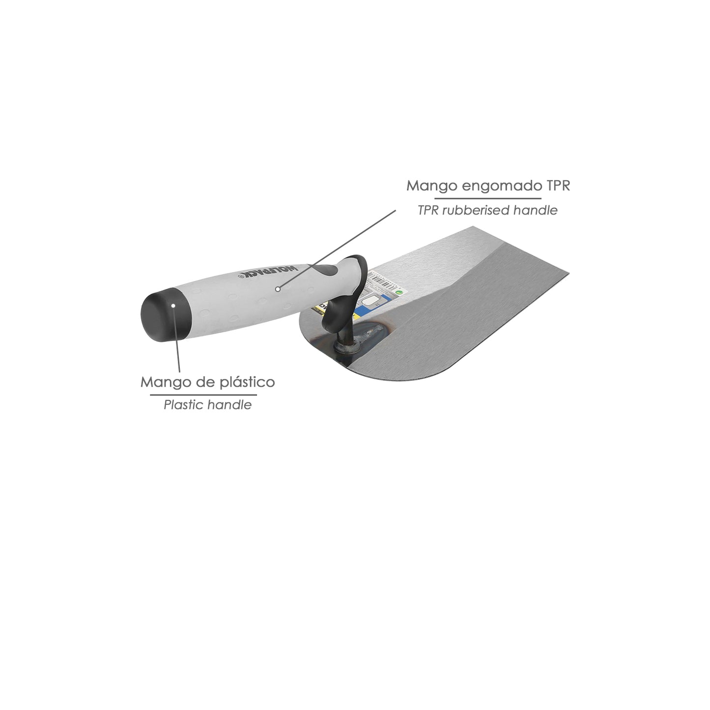 Wolfpack Plus Paddle Rubber Handle 349 180mm.