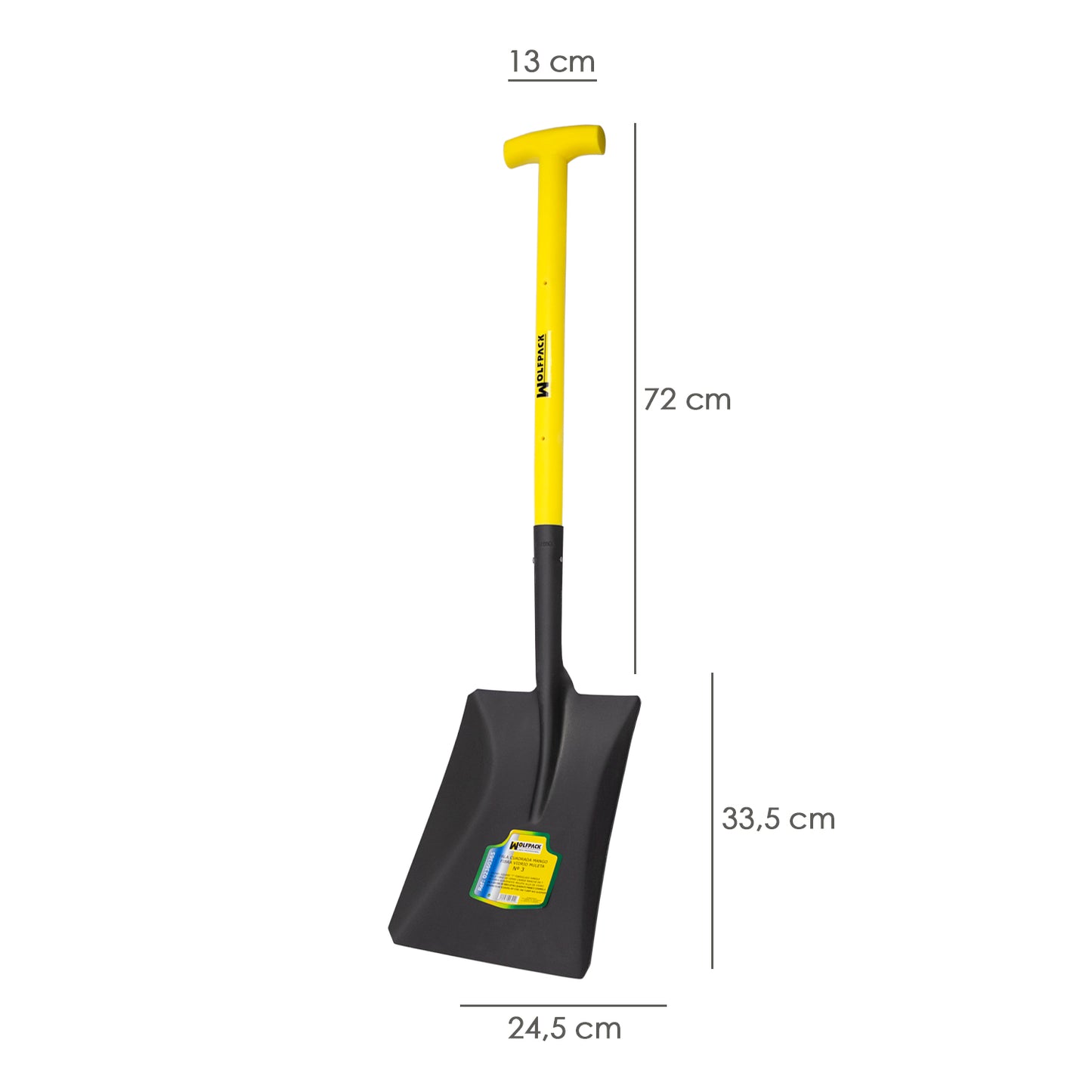 Shovel Handle Fiberglass Square Handle Crutch No. 3