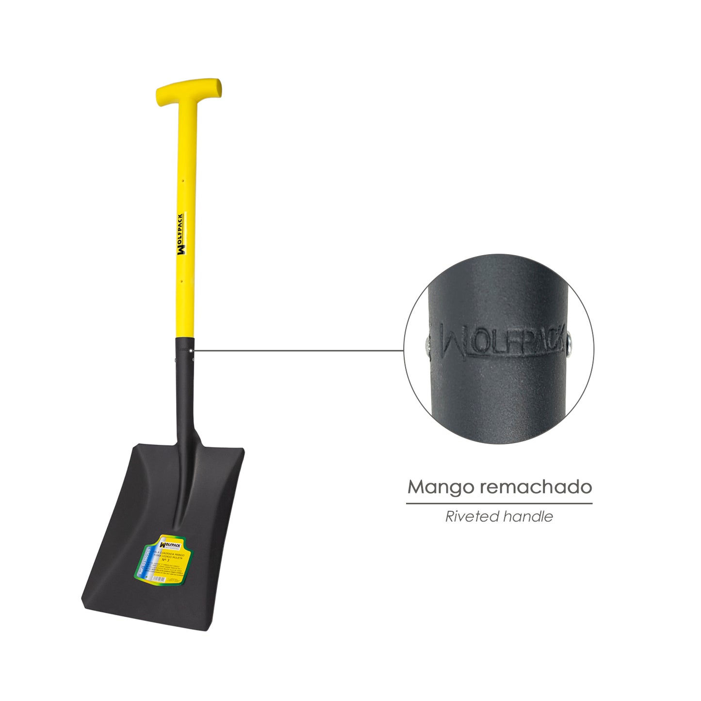 Shovel Handle Fiberglass Square Handle Crutch No. 3