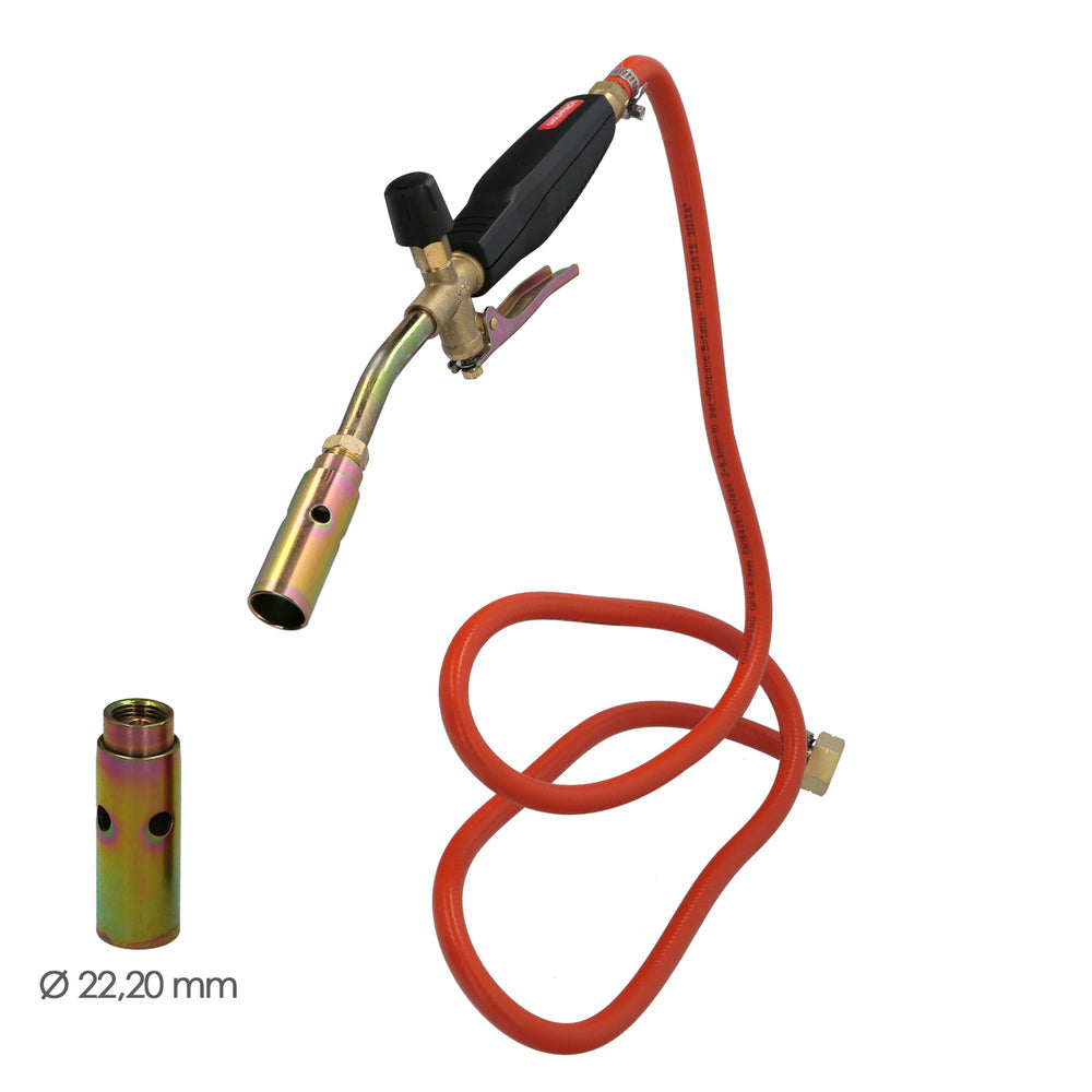 Soplete Profesional Con Palanca Y Tubo - 70 Cm De Largo, Boquilla De 60 Mm, Para Soldadura, Fontanería Y Cocina