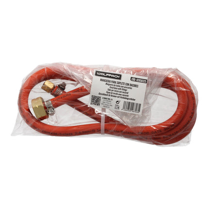 Hose with fittings for Wolfpack blowtorch