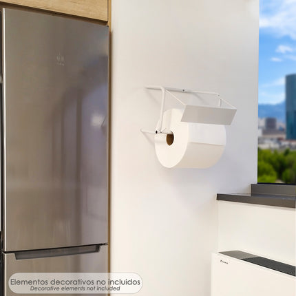 Soporte / Dispensador Rollo Papel Industrial Para Pared