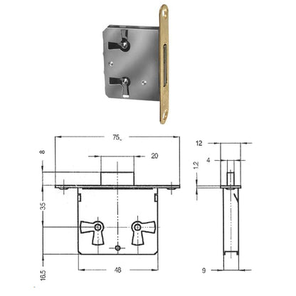  cerradura mueble