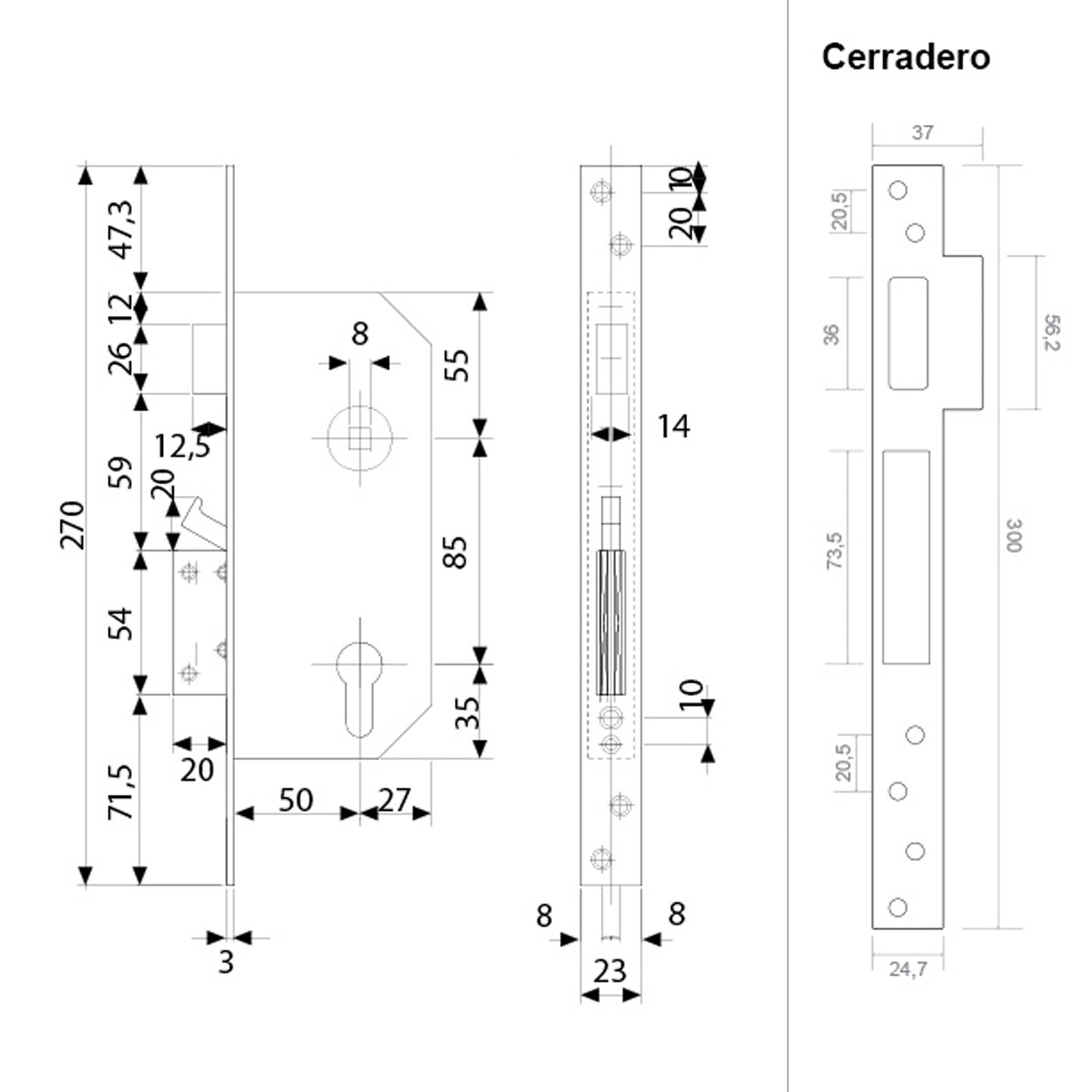 Cerradura seguridad