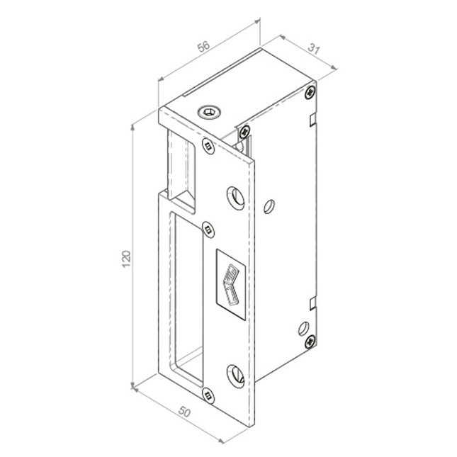 Cerradura Eléctrica JIS 1123 Reversible Automatico Sobreponer Cerradura Vertical