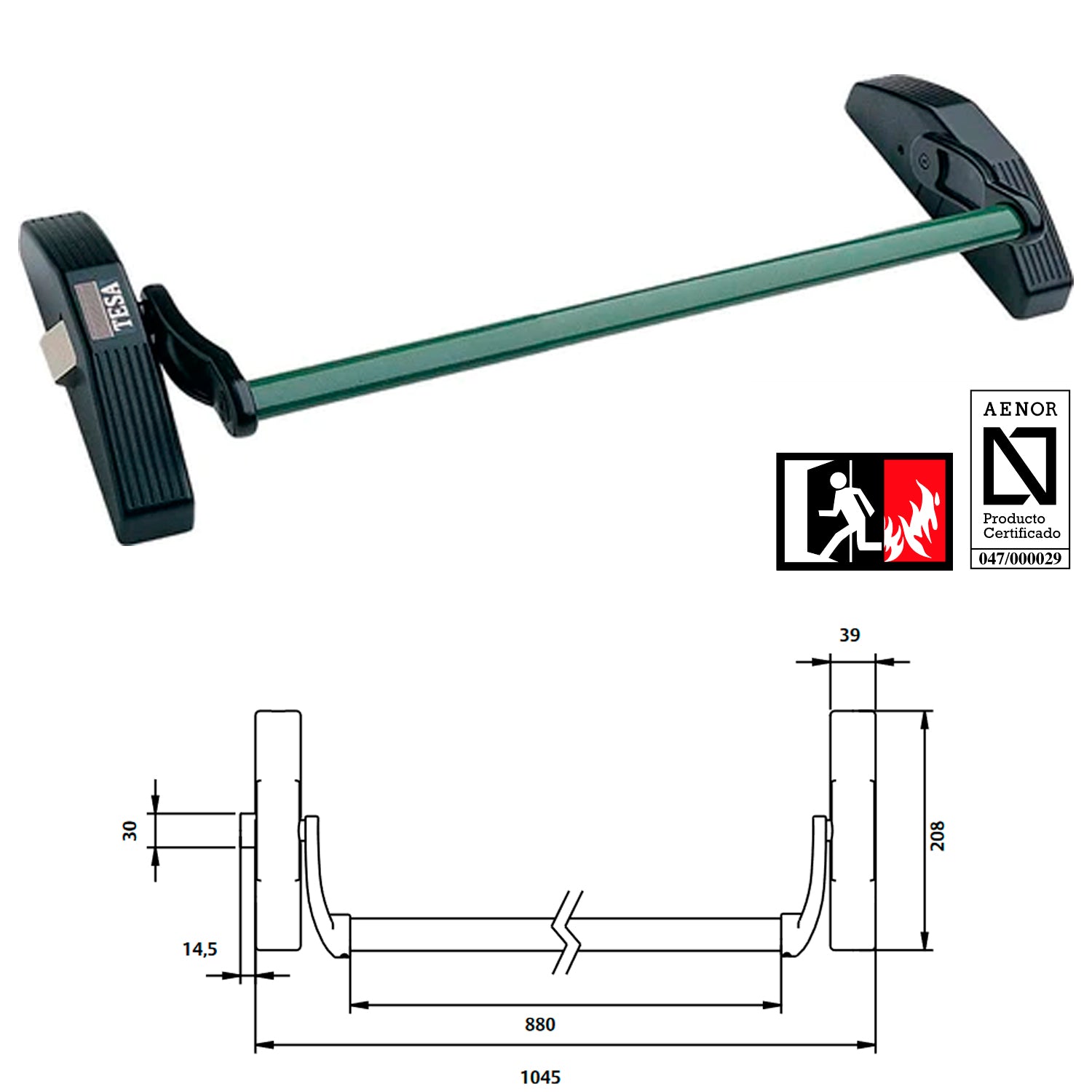  Cerradura antipánico