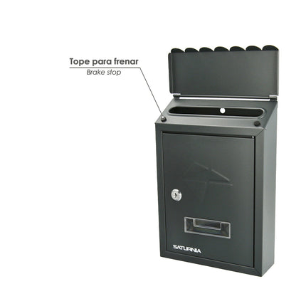 Buzon Exterior 205 x 300 x 70 mm. Gris