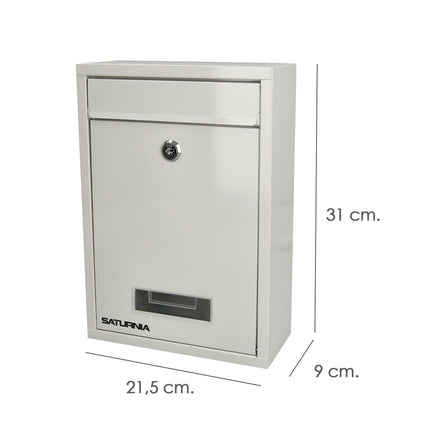 Buzon Square Blanco 26 x 9 x 31 (Alt.) cm.