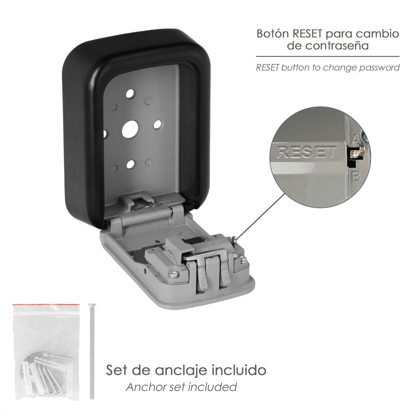  caja de seguridad para llaves exteriores