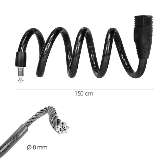  cable bicicleta espiral