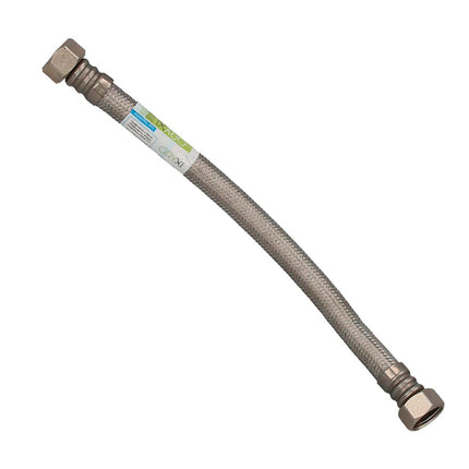 Latiguillo Flexible Reforzado Acero Inoxidable Termo Hembra 1/2" - Hembra 1/2" Longitud 400 mm
