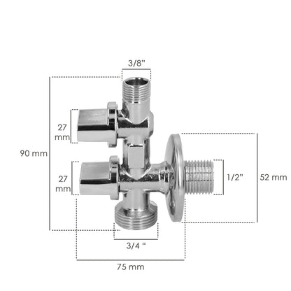  llave de paso doble