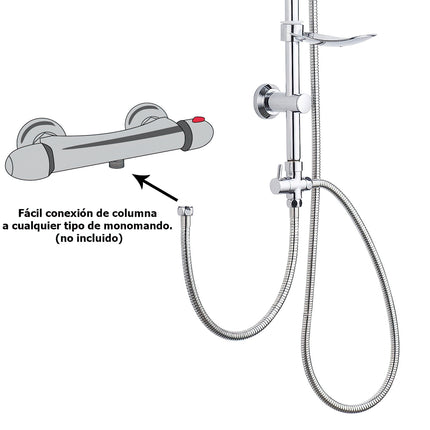 Complete Round Universal Shower Column