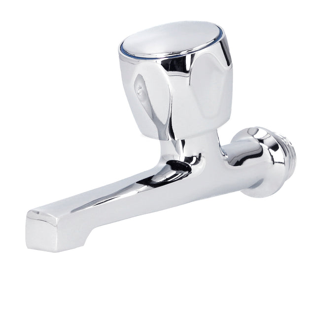 Sink Faucet 12 cm - 1/2" Chrome Metal Steering Wheel