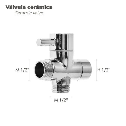Shower Bidet WC With Ceramic Valve H 1/2" M 1/2" M 1/2"