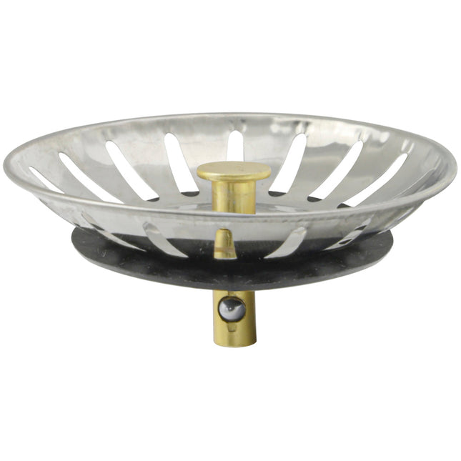 Tapon Valvula Cesta Para Fregadero Inoxidable Click Clack  Ø 8 cm.