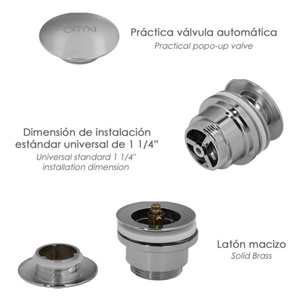 Click Clac Sink Valve 1-1/4"