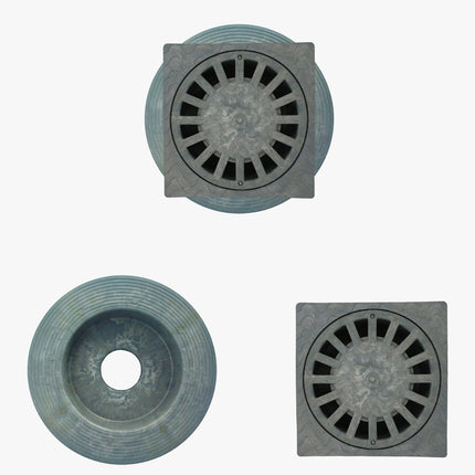 Caldereta Sifonica Pvc Horizontal 250x250 mm. Salida Ø 90 - 110 mm.