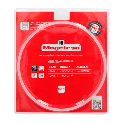 Junta De Silicona Para Olla Magefesa Ø26cm Olla Express Magefesa Alustar / Star / Inoxtar. Recambio Original.