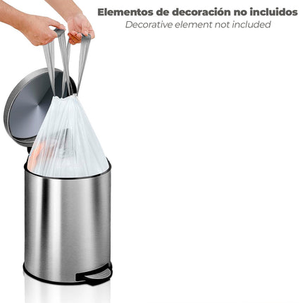 Bolsa Basura Cierre Facil 10 Litros Rollo 20 Bolsas