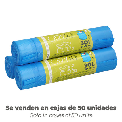 Bolsa Basura Cierre Facil 30 Litros Rollo 15 Bolsas