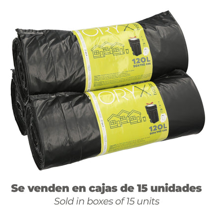 Bolsa Basura Cierre Facil 120 Litros Rollo 10 Bolsas