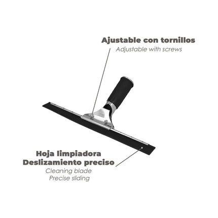 Limpador de janelas profissional de aço inoxidável 30 cm.