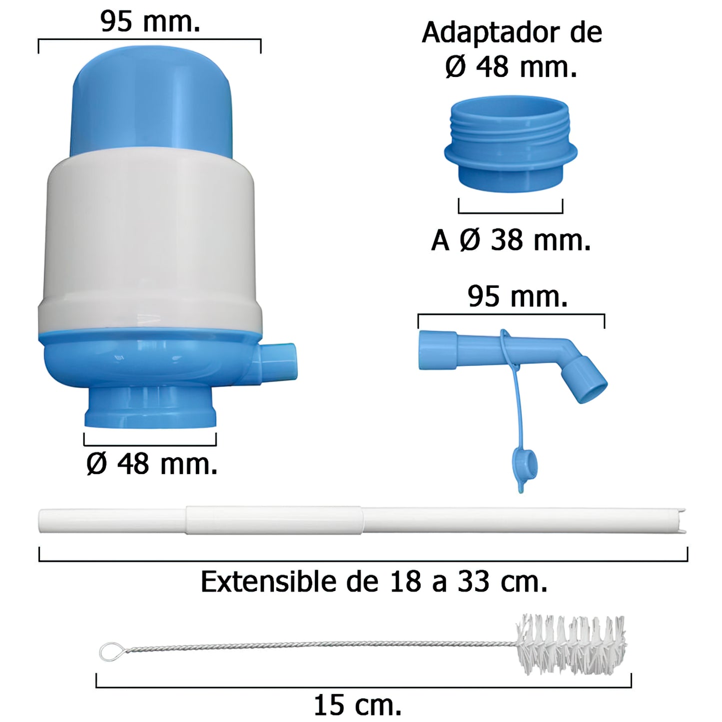  bomba agua botella