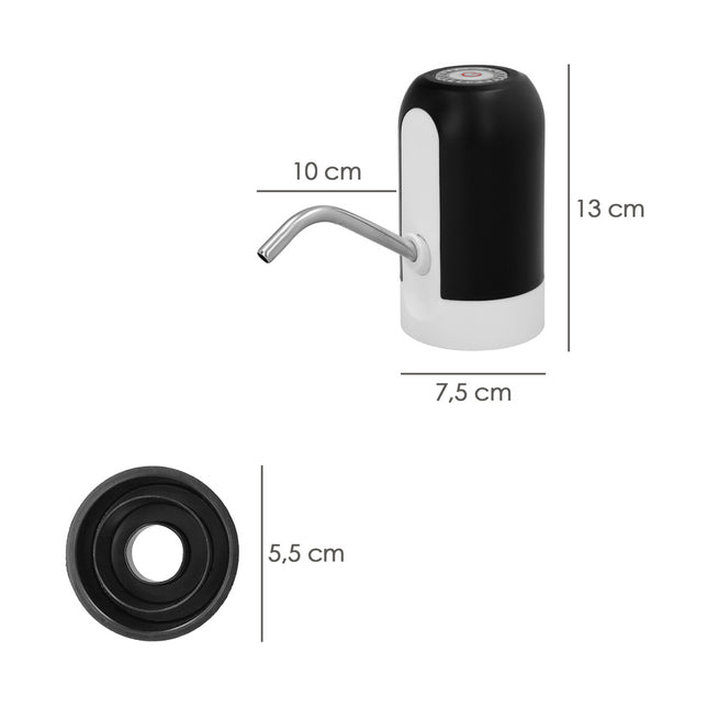 Dispensador De Agua Automático Para Garrafas y Botellas Con Cargador USB Tipo C