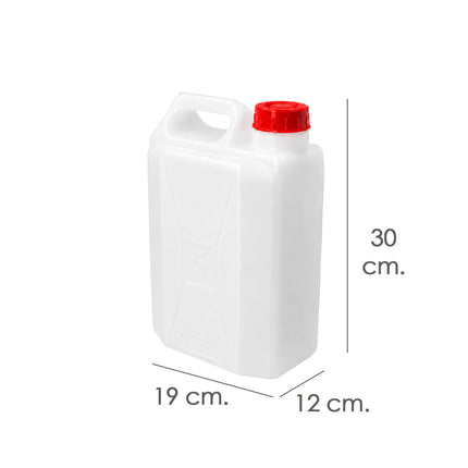 Bidon Alimentario / Garrafa Plastico 5 Litros