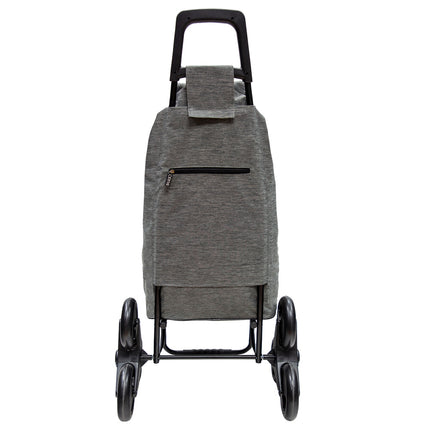 Carro De La Compra 6 Ruedas Sube Escaleras Gris Jaspeado 54 Litros Carrito De La Compra Poliester. Bolsa Térmica Refrigeración