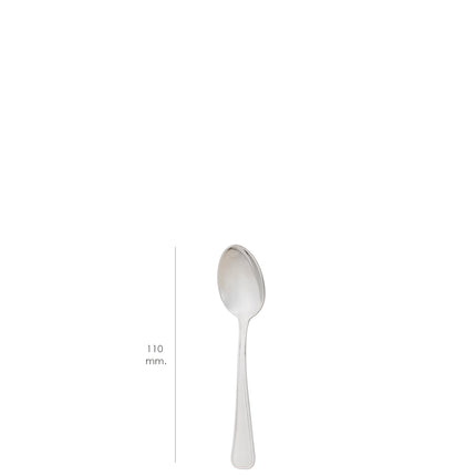 Colher Valencia Moka 110 mm. Caixa com 12 unidades.