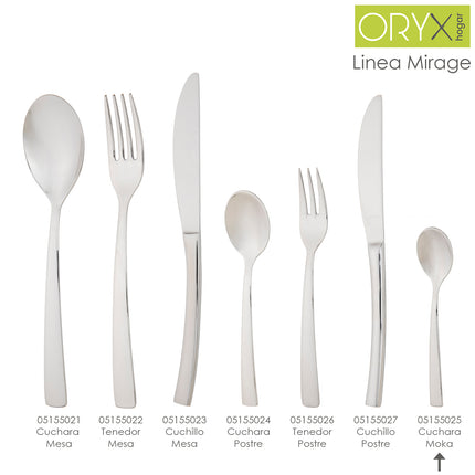 Colher Mirage Moka 110 mm. Caixa com 12 unidades.
