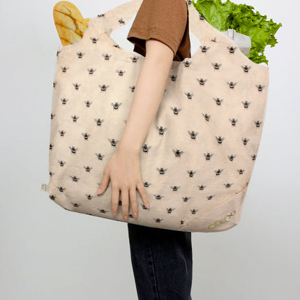 100% Organic Cotton Foldable Shopping Bag 52x47 cm.