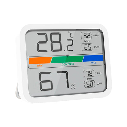 Digital Thermometer Hygrometer Indoor and Outdoor Minimum/Maximum with Humidity Indicator