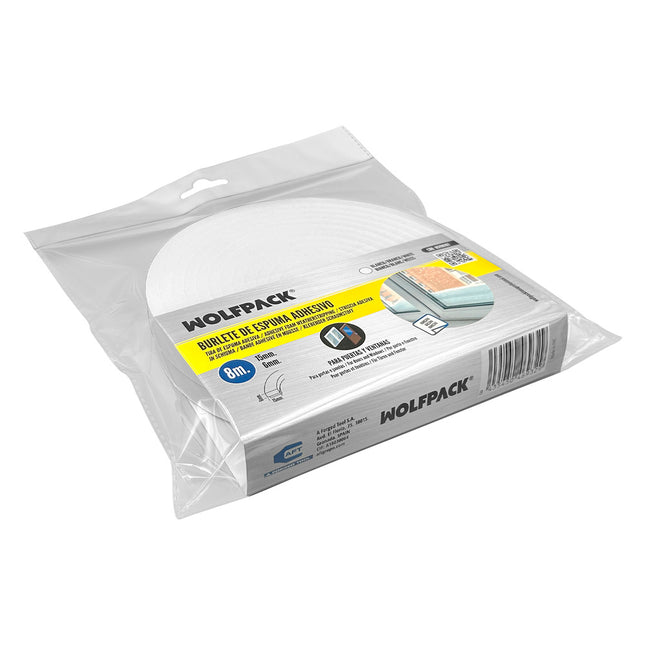 Burlete Espuma 8 m. x 6 mm. x 15 mm.