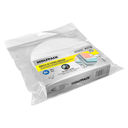 Burlete Espuma 8 m. x 6 mm. x 20 mm.