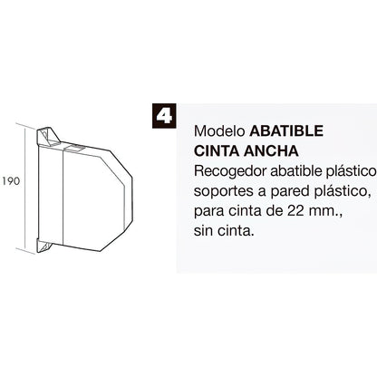  recogedor persiana abatible