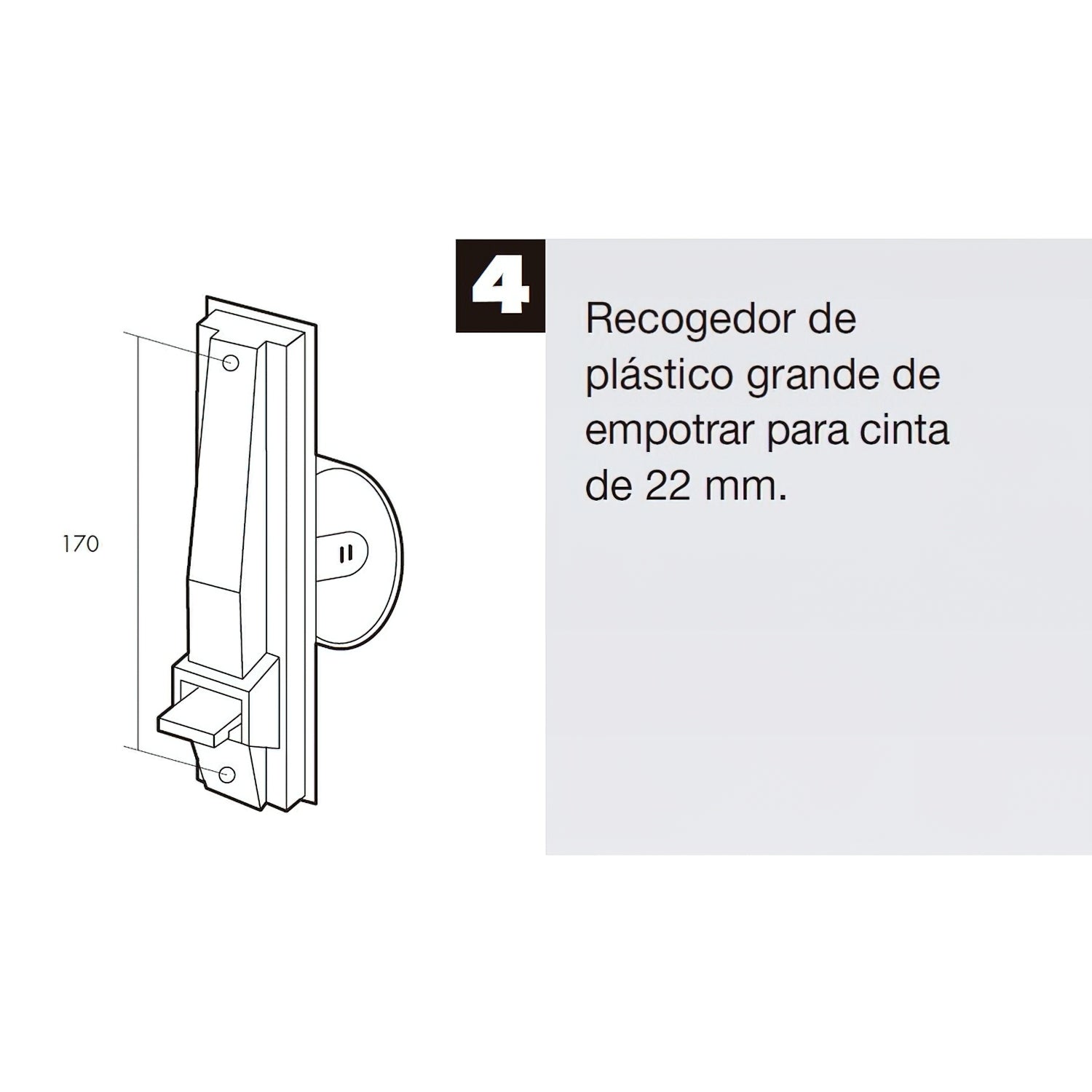  recogedor persiana universal