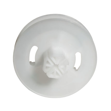 Disco cego de plástico octogonal 130x40 mm. Fita de 22 mm.